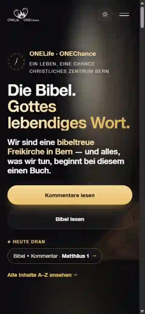 ONELife ONEChance auf dem Smartphone